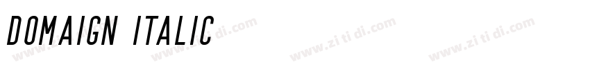 Domaign Italic字体转换